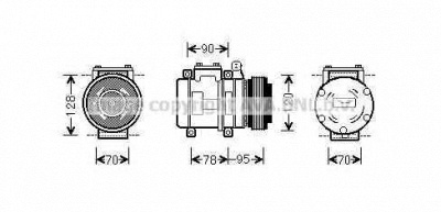 AVA QUALITY COOLING auk028 -  Компрессор, кондиционер